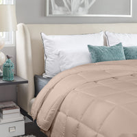 1 x RAW Customer Returns Utopia Bedding Quilted Duvet 135x200 cm, Duvet Bed 80, Nordic Filling 200 gr m in 100 Microfiber Beige  - RRP €22.68