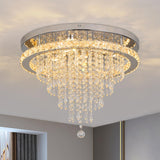 1 x RAW Customer Returns Deckrico Crystal Chandelier Modern Ceiling Lamp LED Lighting Fixture for Living Room Bedroom Kitchen Dining Room Variable Light  - RRP €157.99