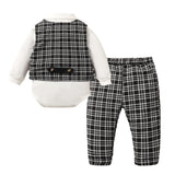 1 x RAW Customer Returns PURSKYY Baby Boys Gentleman Outfits Suit, Toddler Boys Tuxedo Clothing Set Red Stripe Dress T-Shirt Bow Tie Detachable Suspenders Pants Formal Suits, Red Black, 2-3 Years - RRP €18.14