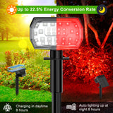 1 x RAW Customer Returns Solar Spotlights Outdoor Multicolor 30 LED RGB Solar Lights Outdoor Waterproof Adjustable 650lm 2 Modes Solar Light Outdoor IP65 Waterproof Colorful - RRP €31.99