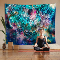 10 x Brand New Tapestry Psychedelic Mandala Wall Hanging Boho Blanket Tapestries Mysterious Nebula Stars Bedspread Wall Towel Beach Towel Large Beach Blanket Bedroom Living Room Dorm Wall Decoration 230x180cm - RRP €249.9