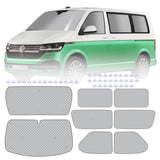 1 x RAW Customer Returns MaxEarn 8pcs thermal mat driver s cab suitable for LWB VW T4, luxury internal car sun visor windscreen cover, thermal blinds set blackout, sun protection windshield mat - RRP €74.62