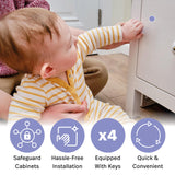 1 x RAW Customer Returns MATANA - 20 Self-Adhesive Magnetic Child Safety Locks with 4 Keys - Cabinets and Drawers - Easy Installation - No Screws or Drilling - RRP €24.99