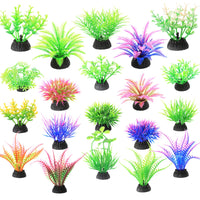 1 x RAW Customer Returns Aquarium Decoration Plants, LYQQY 20 Pieces Artificial Aquarium Plants Realistic and Beautiful, Durable Artificial Plants Aquarium Decor for Aquarium Decoration, Aquarium, Fish Pond, 5cm, LY1045, small - RRP €13.99