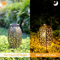 1 x RAW Customer Returns Solar Lanterns for Outdoors, OxyLED Solar Lantern for Outdoors IP44 Waterproof Metal Garden Decoration for Outdoors Balcony Hanging Oriental Lamp for Patio Terrace Table Lawn All Saints Day Christmas Day - RRP €19.15