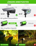 1 x RAW Customer Returns Biling Solar Spotlights for Outdoor Garden, 12 LED Bulbs Garden Lighting Solar, 2-in-1 Solar Lamps for Outdoor, IP67 Waterproof Solar Powered Lights for Patio, Yard, Garden 6 Pack  - RRP €73.99