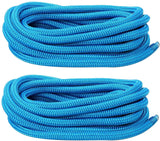 1 x RAW Customer Returns FreeTec 2-piece boat rope boat fender line nylon dockline mooring line fender rope with eye 12mm diameter 6m long blue - RRP €24.16