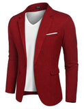 1 x RAW Customer Returns COOFANDY Men s Jacket Sporty Slim Fit Long Sleeve Business Jacket ONE Button, Wine Red, Size 3XL Wine Red 3XL - RRP €53.53