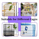 1 x RAW Customer Returns Mngren Adjustable Bird Cage Cover, Extra Large Bird Cage Seed Catcher, Parrot Drawstring Bird Feeder Small Animal Net, Cover Skirt Guard for Round Square Cages - RRP €15.11