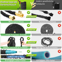 1 x RAW Customer Returns Flexible garden hose 30m 100ft - expandable water hose with 10 spray patterns, 3 4 1 2 adapter, A flexible hose for garden, car, for washing and watering - RRP €39.99