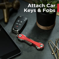 1 x RAW Customer Returns KeySmart - the compact key holder and pendant organizer up to 14 keys, red  - RRP €22.99