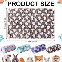 1 x RAW Customer Returns Namalu 4 Waterproof Guinea Pig Fleece Blankets Small Washable Dog Blanket Absorbent Guinea Pig Cage Inserts Reusable PIPI Pads Sleep Cuddly Blanket Heart Pattern, 60 x 40 cm  - RRP €23.16