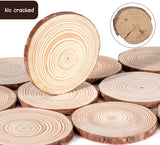 1 x RAW Customer Returns Natural Wooden Discs 10 Pieces 12-14cm Unfinished Wooden Circles Undrilled Wooden Circles without Hole for DIY Crafts Wooden Discs Wedding Centerpieces Christmas Decoration Tree Disc - RRP €16.99