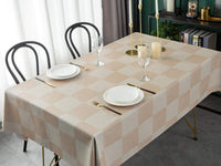 2 x Brand New tygryskr Plasticized Tablecloth Tablecloths Stain-Resistant Waterproof Table Cover 137 x 250 cm, Plaid  - RRP €45.6