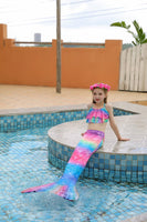 1 x RAW Customer Returns shepretty mermaid fin girls New Mermaid Tail Swimsuit for Adults and Children, M9-D-140 - RRP €50.28