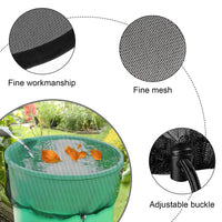 1 x Brand New Rain Barrel Net Pack of 2 Net Cover Adjustable Weather Resistant Rain Barrels Pull Ko Rain Barrel Rubbish Rain Barrel Cover Net Protective Net Cover with Drawstring Protective Net for Rain Barrel 80 cm - RRP €20.4