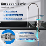 1 x RAW Customer Returns iSpring GA1-BN Reverse Osmosis Faucet, Heavy Duty Lead-Free, Air Gap-Free, for RO Drinking Water Filter Systems Brushed Nickel  - RRP €36.29