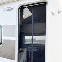 1 x RAW Customer Returns Apalus VP fly screen for caravans mobile homes, magnetic insect protection 60x180 cm, 2 x more durable than the Apalus classic, stronger magnets, 3.8 cm wide Velcro, cannot be shortened - RRP €25.61