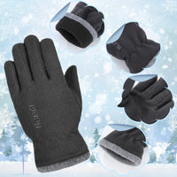 21 x Brand New SATINIOR 3 Pairs Children Fleece Gloves Thermal Finger Gloves Soft Warm Winter Gloves for Boys Girls, Black Grey Blue - RRP €313.95