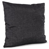 2 x RAW Customer Returns ANRO cushion cover pillow cover sofa cushion decorative cushion cover linen look anthracite black 50x50cm without filling - RRP €20.8