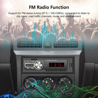 1 x RAW Customer Returns 1DIN car radio with Bluetooth hands-free system, single Din radio multimedia player, FM USB charging AUX-In TF SD card port remote control - RRP €20.16