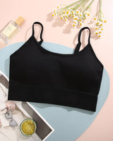 1 x RAW Customer Returns BeReady Women s Non-Wire Sports Bra Backless Bra Adjustable Padded Sports Yoga Bustier Women 1 3 Pack 1 Black XS - RRP €24.0