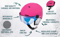 1 x RAW Customer Returns meteor ski helmet children s snowboard helmet men s ski helmet for girls boys ski helmet women - RRP €91.62