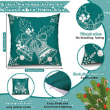 18 x Brand New Tatuo Pack of 6 Christmas Cushion Covers Decorative Christmas Cushion Cover Holiday Cushion Covers Decorative Cushion Covers for Sofa Couch Christmas Office Bedroom Teal Style, 12 x 20 Inches  - RRP €367.2