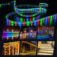 1 x RAW Customer Returns MIWATT 5M solar LED strip, multi-color LED strip, LED stripes with 17 keys RF remote control, 280 LEDs, lighting for house, party, kitchen, garden, swimming pool - RRP €24.52