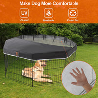 1 x RAW Customer Returns PJYuCien Top Cover - Fits 8 Panel 24 Width Plastic Metal Octagonal Puppy Playpen for Pets Note Top Cover Only, Not a Puppy Playpen  - RRP €25.99