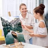 1 x RAW Customer Returns Jigspsyzh Paint By Numbers Adults Landscape Wrinkle-free Canvas with Brushes Acrylic Pigment Boat 40 50 cm Frameless  - RRP €15.01