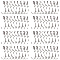 1 x RAW Customer Returns PINGEUI 100pcs Small S Hooks Hanging Anti-Drop Stainless Steel S-Shaped Hook Metal Hook for Hanging Clothes Pots Pans - RRP €21.6