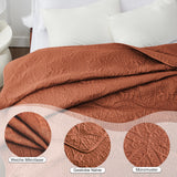 1 x RAW Customer Returns Love s cabin bedspread 200x220 brick red, soft bed quilt lightweight microfiber bedspreads bedspread 200x220, modern bedspread with coin pattern for all seasons without pillowcase  - RRP €29.89