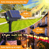 1 x RAW Customer Returns btfarm Solar Fairy Lights Outdoor Lanterns, 18M 40LED Lantern Outdoor Weatherproof IP65 Lantern Fairy Lights Outdoor 8 Modes Solar Fairy Lights Decoration for Garden, Balcony, Terrace, Yard Warm White  - RRP €36.29