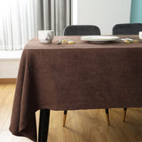 1 x RAW Customer Returns SEASHORE TREE Tablecloth Washable Table Cloth Waterproof Table Runner Table Linen Square Stain Protection Tablecloth Beige Fluff Look, 140 x 240 cm  - RRP €34.99