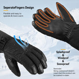 1 x RAW Customer Returns OZERO winter ski gloves, men s and women s winter gloves for snowboard motorcycle ski - RRP €27.99