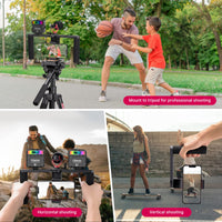 1 x RAW Customer Returns Smartphone Video Rig, ULANZI Mobile Phone Stabilizer, iPhone Stabilizer with LED Light and Cold Shoe Mounts, Mobile Phone Holder for iPhone 13 12 Pro Max Galaxy 20 FE Huawei P30 YouTube Tiktok Video Filming - RRP €32.45