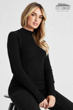 1 x RAW Customer Returns CityComfort Turtleneck Women s Basic Mockneck Sweater Black, M  - RRP €17.52