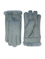 1 x Brand New YISEVEN Men s Winter Gloves Leather Lined with Lambskin Men Gloves Leather Gloves Lambskin Lining Finger Gloves Thick Fur Gloves Motorcycle Shearling Gifts, Gray M - RRP €38.3