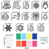 1 x Brand New 14 pieces Christmas crafts for children, window pictures winter crafts, window pictures craft set Christmas, Christmas decoration crafts window, window pictures Christmas crafts, DIY craft set Christmas - RRP €20.4