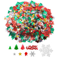 83 x Brand New 100G 4800 pieces Christmas confetti, snowflake confetti, cake table decoration confetti Christmas tree Merry Christmas snowflake confetti DIY for Christmas party craft craft decoration - RRP €1593.6