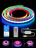 1 x RAW Customer Returns PAUTIX RGBIC USB COB LED Strip Pixel Addressable, 5V RGB Smart IC Color Changing Strip Multicolor Flexible Tape Light 2M with APP Control Music Mode for Party DIY Decoration - RRP €26.99