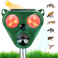 1 x RAW Customer Returns Ultrasonic solar animal repeller, new cat deterrent, ultrasonic defense with solar operation and flash against cats, dogs, martens, animal repellent, cat deterrent, dog deterrent, marten deterrent - RRP €26.14