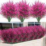 1 x RAW Customer Returns 12 Bundles Artificial Lavender Flowers Artificial Fake Flowers Pink Bushes Fake Plant Artificial Shrubs Plastic Flowers Decoration Indoor for Home Garden Window Porch Flower Arrangement Wedding - RRP €20.57