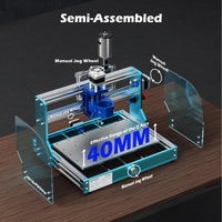 1 x RAW Customer Returns Genmitsu CNC Milling Machine 3018-PROVer V2, Engraving Machine Kit with Aluminum Frame, GRBL Control, Emergency Stop Switch, CNC Milling Machine for Wood Acrylic MDF - RRP €349.0