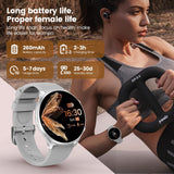 1 x RAW Customer Returns elfofle Smartwatch Women with Telephone Function, 1.39 TFT HD Touchscreen, IP67 Waterproof with 120 Sports SpO2 Heart Rate Monitor Menstrual Cycle Sleep Monitor, Wristwatch for iOS Android Silver - RRP €55.99