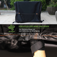 1 x RAW Customer Returns Enzeno cover for garden furniture, 242x182x100cm, waterproof lounge furniture 420D Oxford fabric covers for furniture sets, winterproof table tarpaulin protective cover for seating group garden table - RRP €33.42