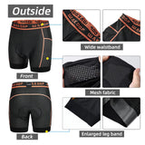 1 x Brand New wakdop Men s Cycling Underpants 3D Gel Sports Pants Mountain Road Bike Shorts with Pad Cycle Undershorts Padded Cycling Clothing for Men-Orange M - RRP €27.6