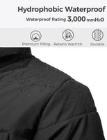 1 x RAW Customer Returns Wantdo Winter Warm Jacket Detachable Adjustable Hooded Quilted Parka Water Repellent Outdoor Work Coat Men Dark Grey XL - RRP €74.96