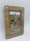 1 x RAW Customer Returns LiftWood card stand made of bamboo wood for one PSA Graded trading card each - TCG Trading Card Games - RRP €19.15